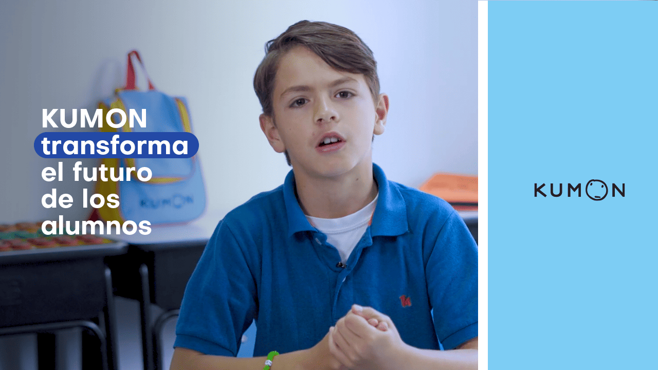 Alumno en un centro Kumon hablando sobre cómo Kumon ha cambiado su vida-Chile